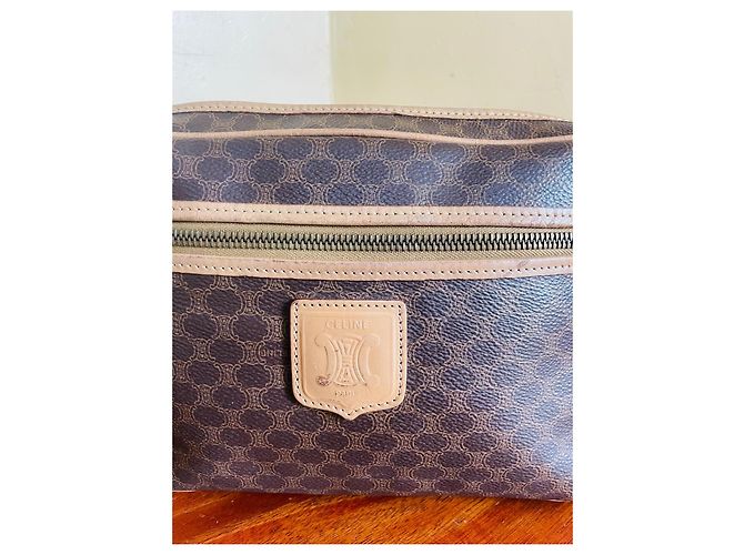 Borsa a tracolla Céline Macadam Marrone Pelle - vista 7