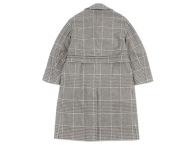 Hermès Hermes Glen check Wool Leather Coat Brown - view 3