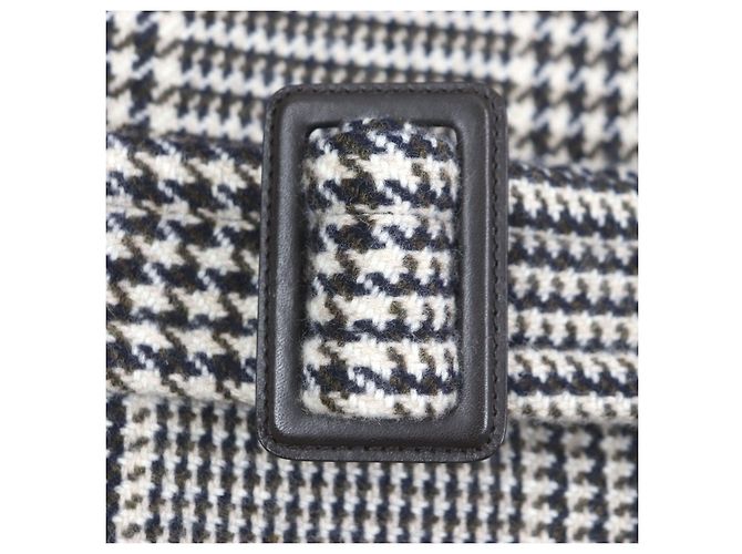 Hermès Hermes Glen check Wool Leather Coat Brown - view 5