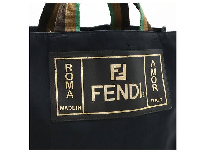 Fendi Pequin Nylon 2-Wege Tasche - Ansicht 7