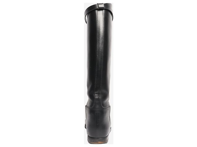 Hermès Schwarze Jumping-Stiefel - Größe EU 38 - Ansicht 3