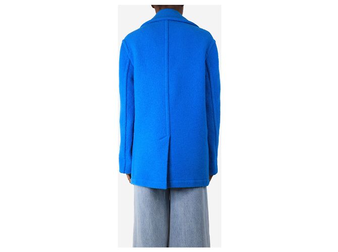 Marni Blue double-breasted wool peacoat - size UK 6 - view 2