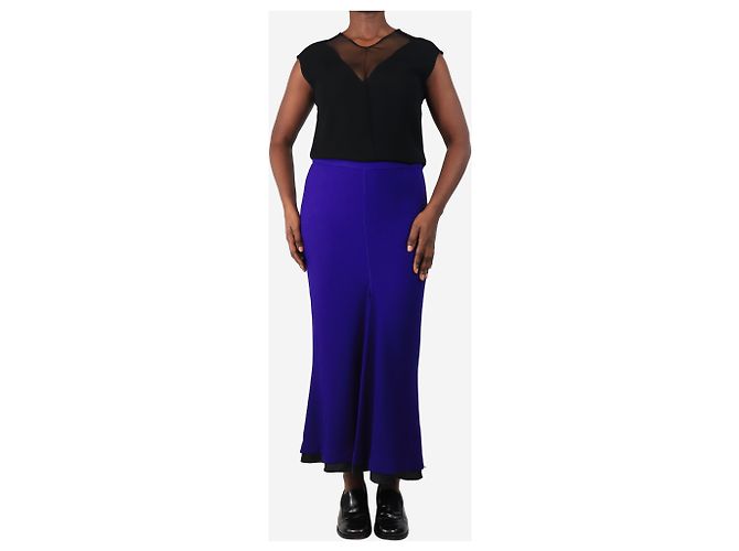 Marni Lila Crepe-Midirock - Größe UK 10 - Ansicht 2