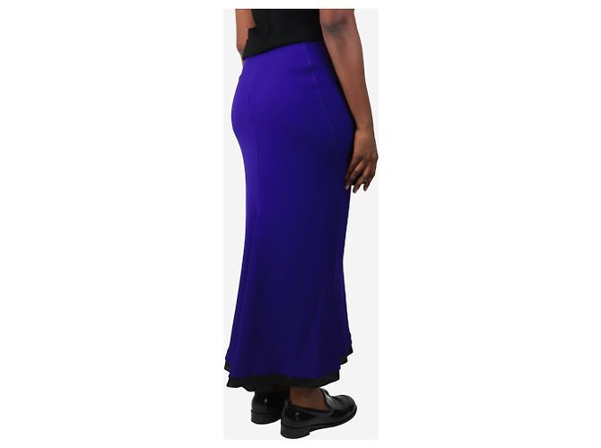 Marni Lila Crepe-Midirock - Größe UK 10 - Ansicht 3