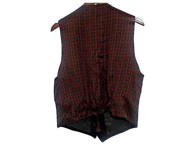 Gucci Horsebit Weste aus Leder und Seide braun - Ansicht 4