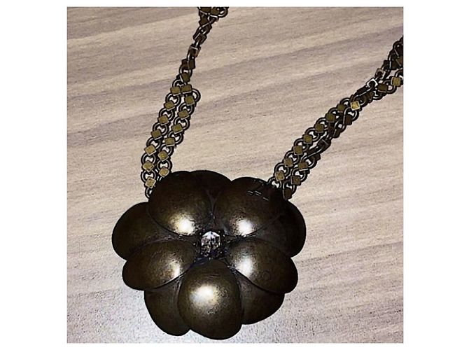 Collana lunga Louis Vuitton fiori in rame e ottone Bronzo - vista 2