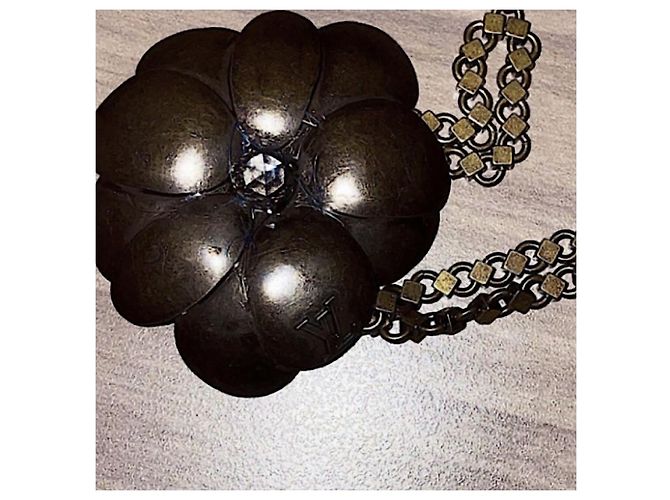 Collana lunga Louis Vuitton fiori in rame e ottone Bronzo - vista 5