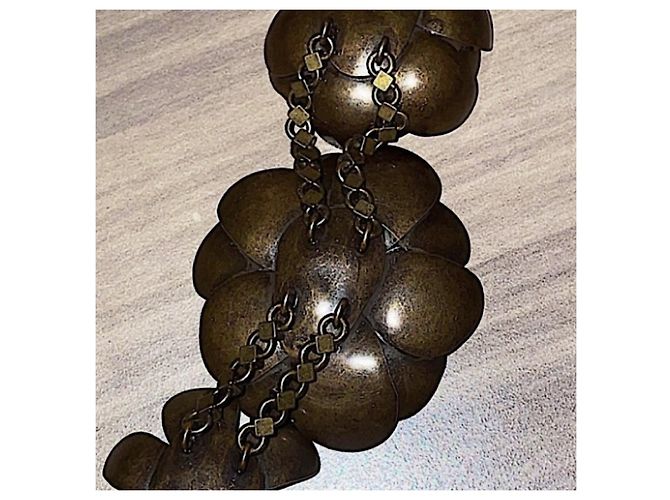 Collana lunga Louis Vuitton fiori in rame e ottone Bronzo - vista 6