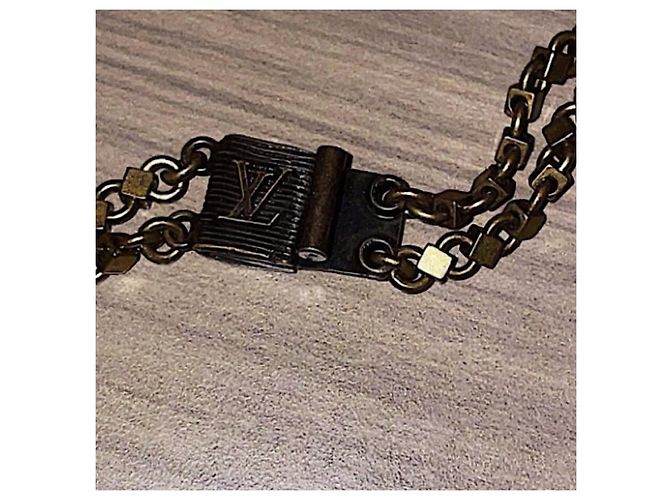 Collana lunga Louis Vuitton fiori in rame e ottone Bronzo - vista 9