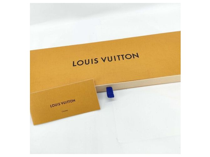 Cravatta in seta blu chiaro Louis Vuitton - vista 4