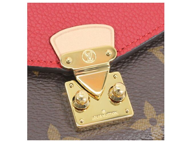 Pallas Billetera Trifold para Mujer Louis Vuitton Castaño Roja Fucsia Monograma - vista 5
