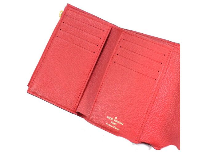 Pallas Billetera Trifold para Mujer Louis Vuitton Castaño Roja Fucsia Monograma - vista 7