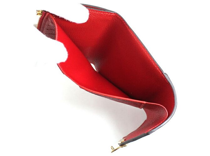 Pallas Billetera Trifold para Mujer Louis Vuitton Castaño Roja Fucsia Monograma - vista 8