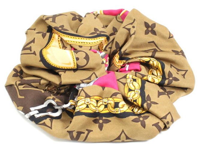 Coletero Trochoux de Seda Louis Vuitton Castaño - vista 4