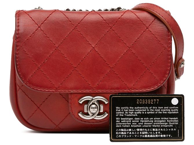 Chanel Rosso Parigi Dallas Pelle Di Capra Cucitura Selvaggia - vista 11