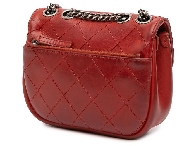 Chanel Rosso Parigi Dallas Pelle Di Capra Cucitura Selvaggia - vista 2