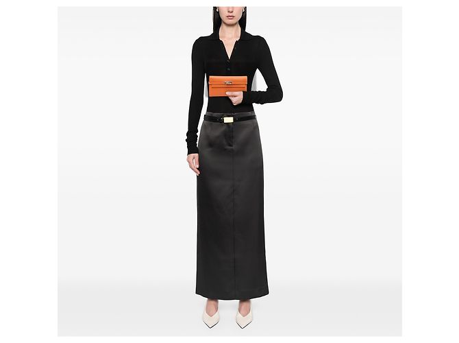 Cartera Longa Kelly Epsom Naranja Hermès - vista 11