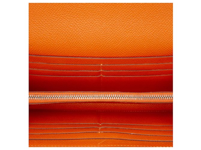 Cartera Longa Kelly Epsom Naranja Hermès - vista 4