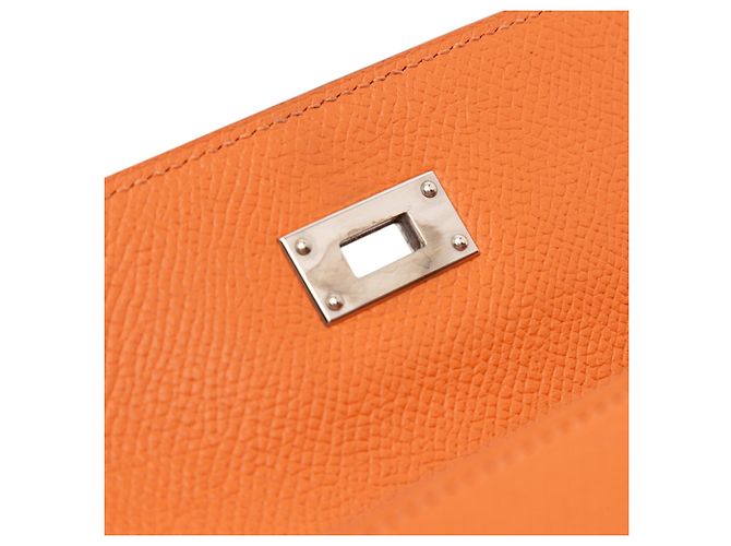 Cartera Longa Kelly Epsom Naranja Hermès - vista 8