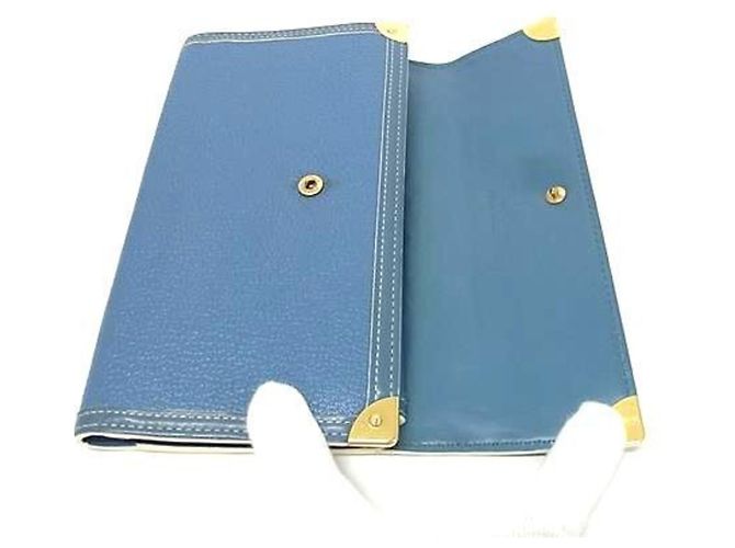 Cartera Larga Internacional Suhali Porte Tresor Louis Vuitton Azul - vista 4