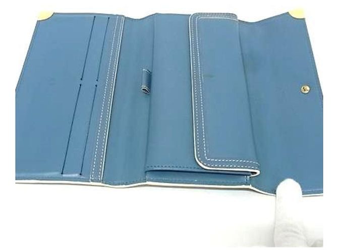 Cartera Larga Internacional Suhali Porte Tresor Louis Vuitton Azul - vista 5