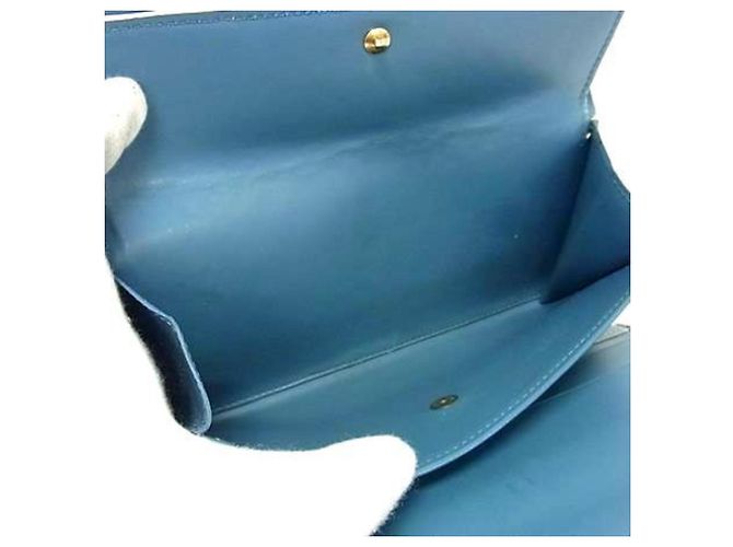 Cartera Larga Internacional Suhali Porte Tresor Louis Vuitton Azul - vista 6