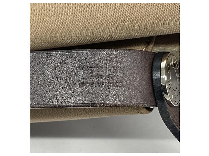 Cabag Hermès Borsa Tote Elan PM Toile Officier Hermes Beige - vista 5