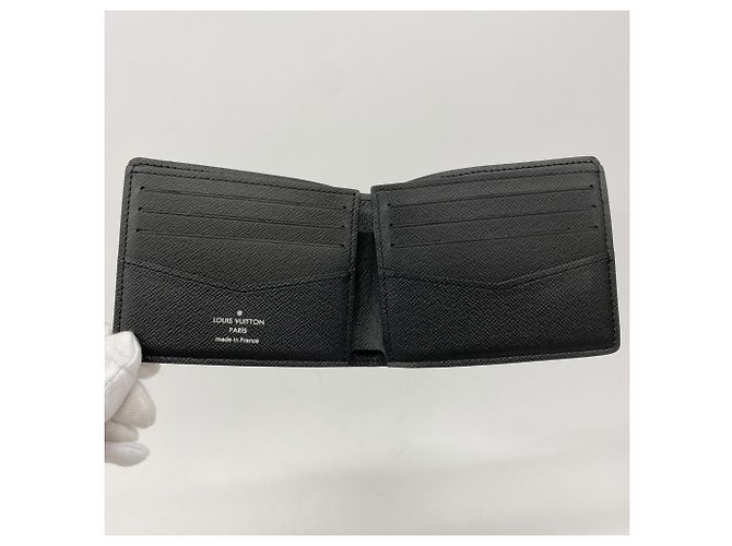 Slender Wallet Monogram Eclipse von Louis Vuitton Braun Schwarz - Ansicht 3