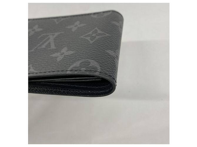 Slender Wallet Monogram Eclipse von Louis Vuitton Braun Schwarz - Ansicht 7