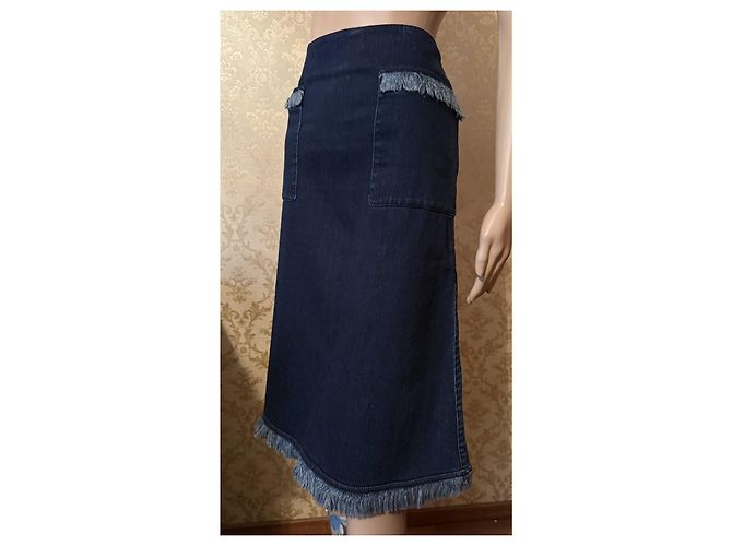 Falda vaquera azul Louis Vuitton 38 IT - vista 10