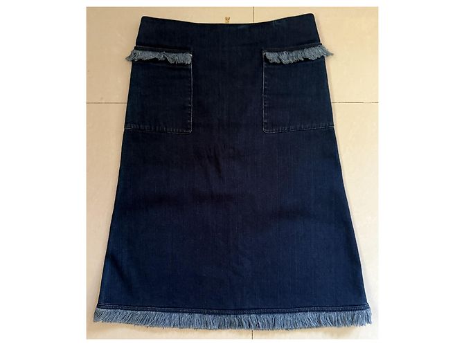 Falda vaquera azul Louis Vuitton 38 IT - vista 2