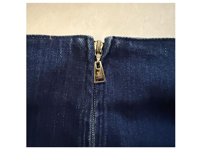 Falda vaquera azul Louis Vuitton 38 IT - vista 4