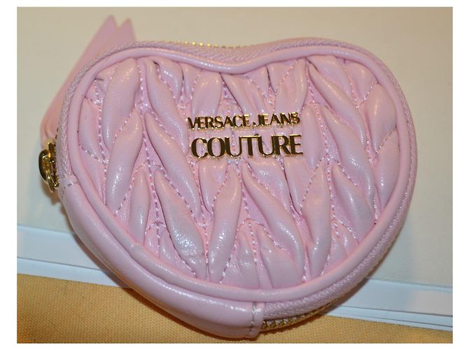 borsa a secchiello Versace Jeans Couture rosa in ecopelle - vista 3