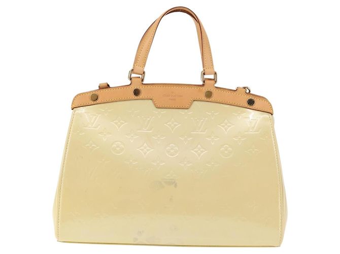 Borsa Brea Monogram Vernis MM Louis Vuitton Beige - vista 2