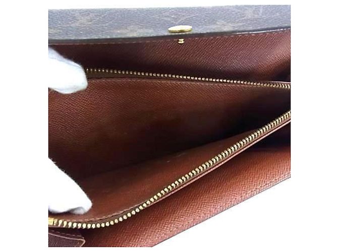 Louis Vuitton Monogramm Langbörse Braun - Ansicht 6