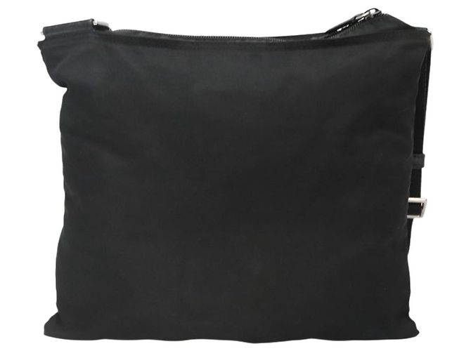 Borsa Messenger Piatta Prada Tessuto Media Nero - vista 2