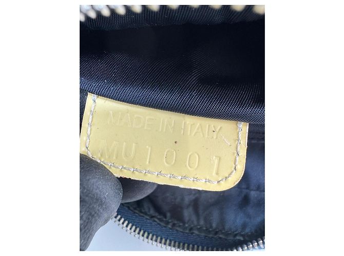 Christian Dior Borsa a spalla Dior 2 Trotter in tela blu/beige 267 - vista 12