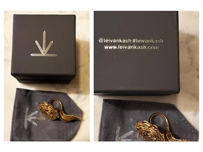 Autre Marque LeiVanKash LVK Verstellbarer Ring in Gold Größe 52 Golden - Ansicht 6