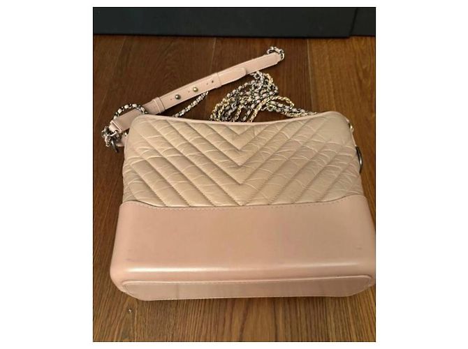 Borsa a mano Chanel Gabrielle in pelle beige - vista 10