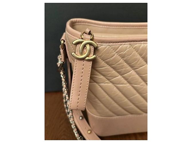 Borsa a mano Chanel Gabrielle in pelle beige - vista 11