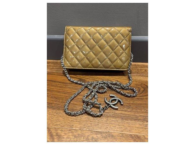 Wallet On Chain Portafoglio Chanel con catena D'oro - vista 10
