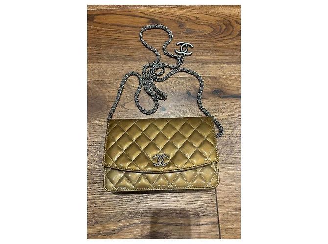 Wallet On Chain Portafoglio Chanel con catena D'oro - vista 12