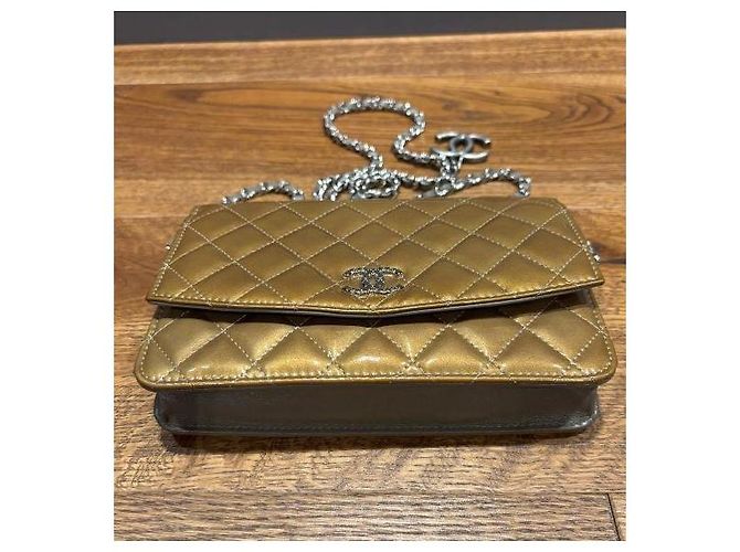 Wallet On Chain Portafoglio Chanel con catena D'oro - vista 14