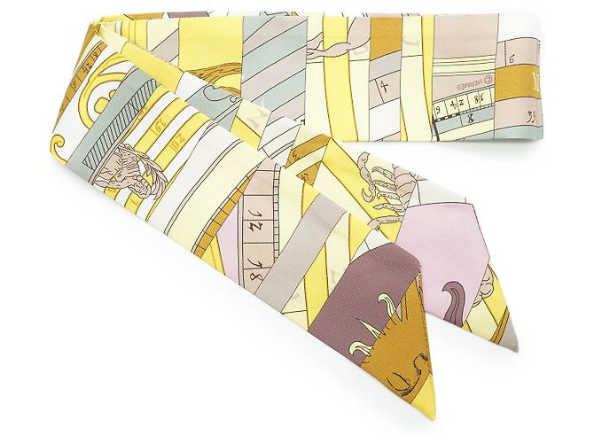 Hermès Astrologia Nova Seda Twilly Multicor - vista 5