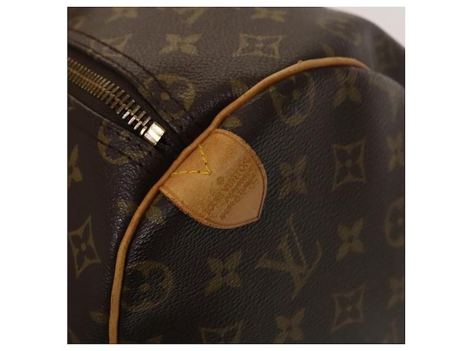 Borsa Keepall Louis Vuitton in tela Monogram 50 Marrone - vista 6
