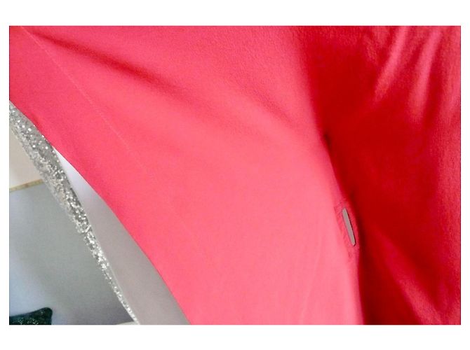 Hermès HERMES Rotes Seidenkleid T38 In Hervorragendem Zustand - Ansicht 8