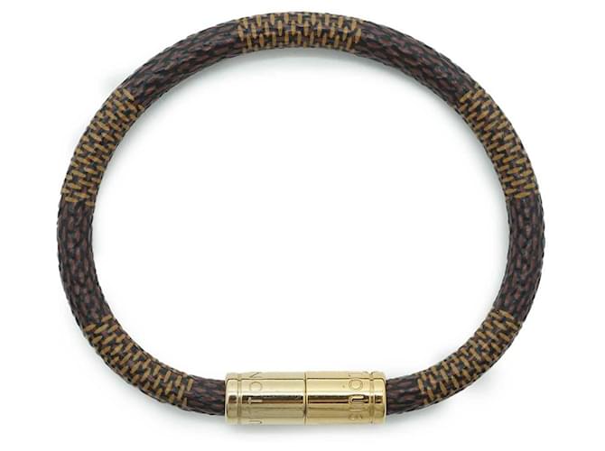 Louis Vuitton Bracciale Keep It Damier Ébène 17 Marrone - vista 3