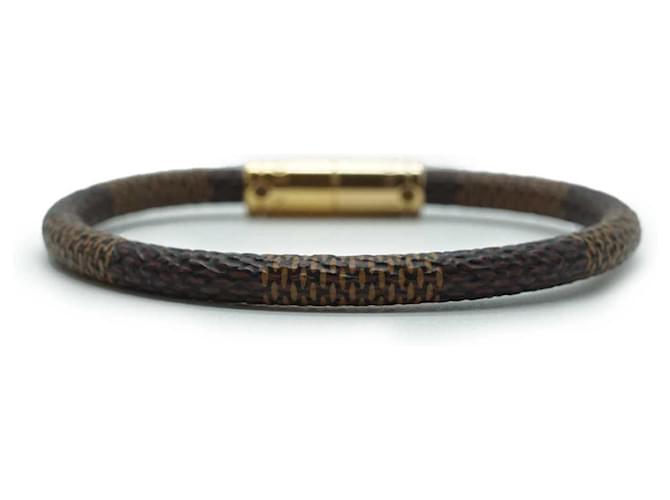 Louis Vuitton Bracciale Keep It Damier Ébène 17 Marrone - vista 6
