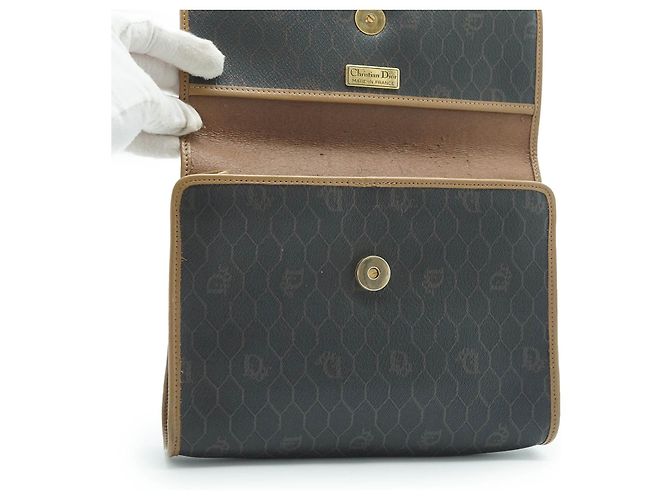 Dior Borsa a spalla clutch 2 in 1 a forma di nido d'ape Marrone - vista 9