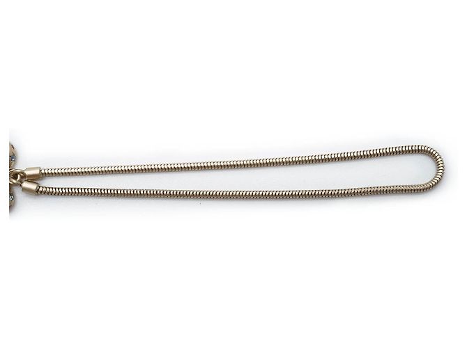 Chanel Multicolorierter CC Schleifenanhänger aus Strass Golden - Ansicht 12